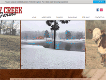 Tablet Screenshot of drycreekfarmscattle.com
